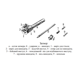 Затвор (личинка) збірний АКСу АК-74 РКК